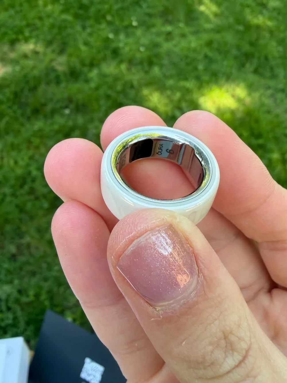 OURA RING 4 CERAMIC CLOUD SIZE 6